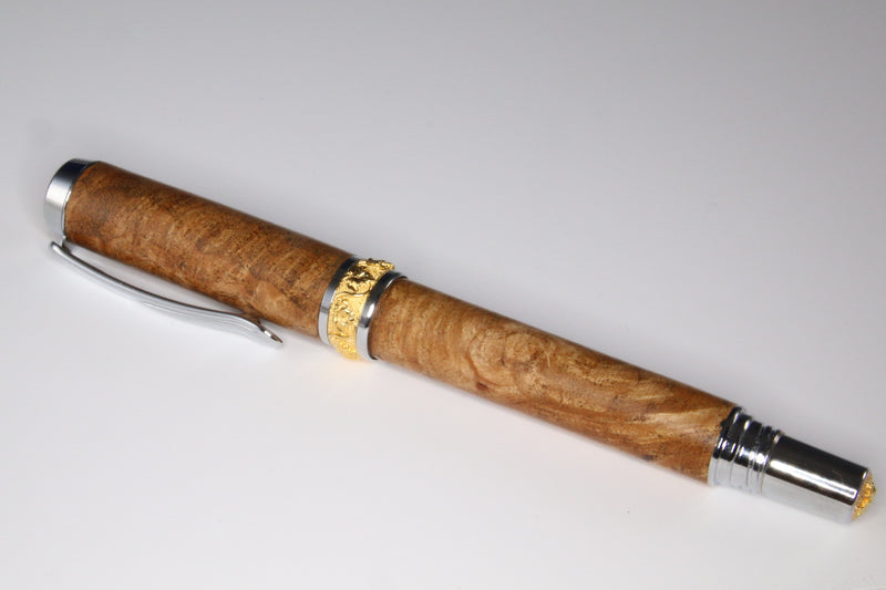 Maple Leaf Maple Burl Rollerball or Fountain Pen