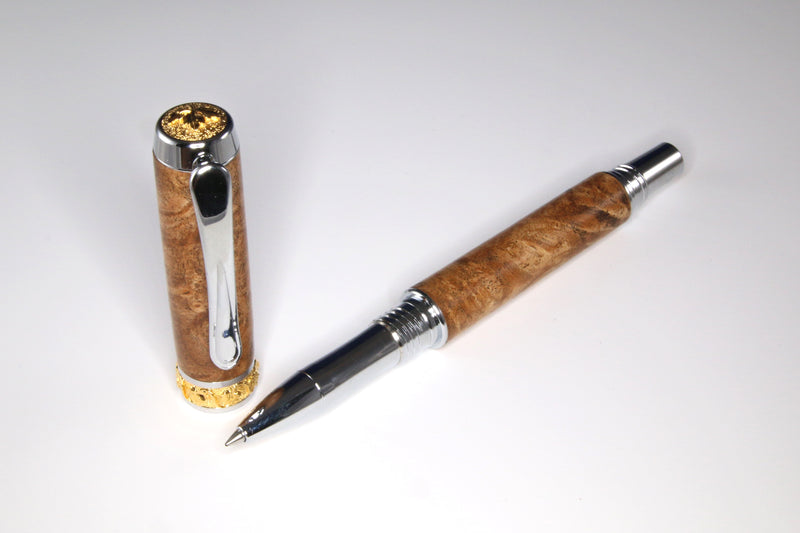 Maple Leaf Maple Burl Rollerball or Fountain Pen