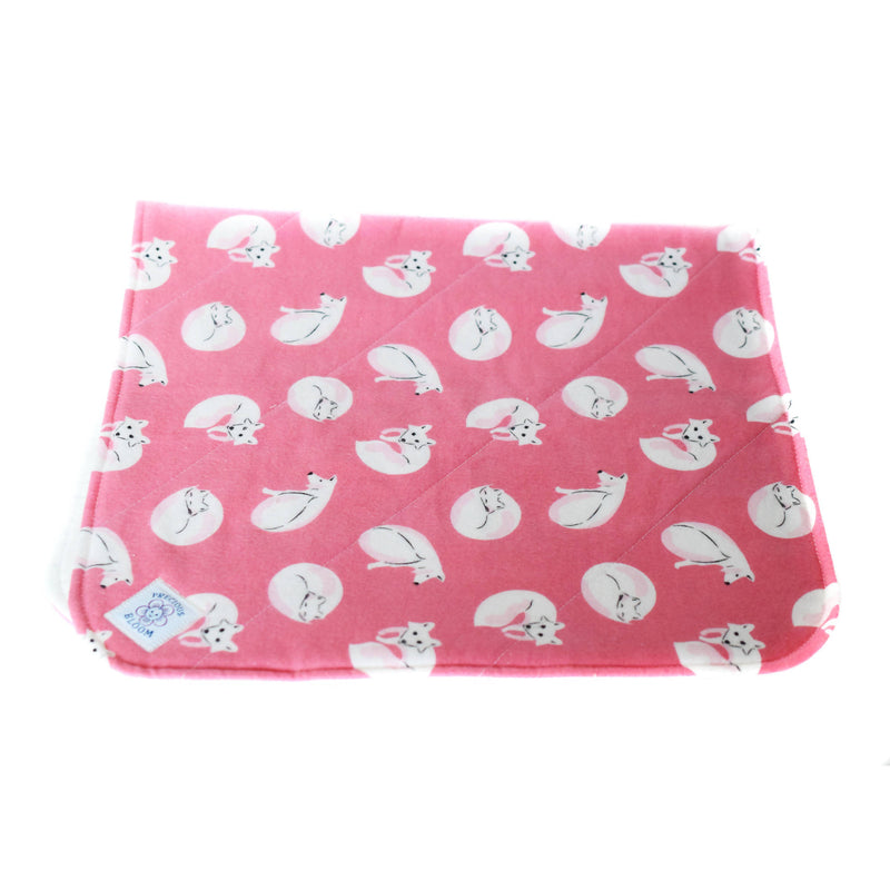 So Soft Organic Baby Accessories Package: Fox Pink